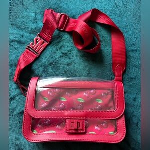 Steve Madden Cherry Print Red Crossbody Bag 2 in 1